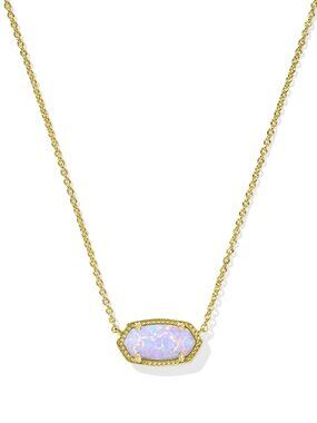 Elisa Gold Short Pendant Necklace